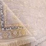 فرش افشان سلنا گل برجسته 1200 شانه طلاکوب کد 731215 - Image 8