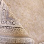 فرش طلاکوب افشان طرح سوگند گل برجسته 1200 شانه کد 73171 - Image 15
