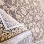 فرش طلاکوب افشان طرح سوگند گل برجسته 1200 شانه کد 73171 - Image 6