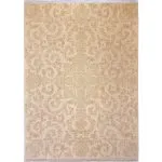 فرش طلاکوب طرح پرنسس گل برجسته 1200 شانه کد 731912 رنگ کرم