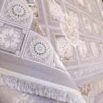 فرش طلاکوب خشتی طرح کاترین گل برجسته 1200 شانه کد 73201 - Image 5