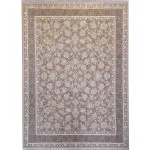 فرش طلاکوب طرح اپیک گل برجسته 1200 شانه نقره ای