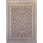 فرش طلاکوب طرح اپیک گل برجسته 1200 شانه طوسی