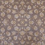 فرش افشان طلاکوب کرم طرح ایپک 1200 شانه گل برجسته کد 734112 - Image 6