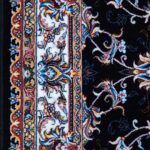 کناره سرمه ای طرح افشان گل گندمی 700 شانه کد 701211 - Image 2
