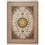 فرش اصفهان طرح پایدار غیر برجسته 1200 شانه کد 20166 رنگ کرم - فرشخونه