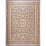 فرش طلاکوب طرح توسکا نقره ای 1200 شانه گل برجسته کد 60273