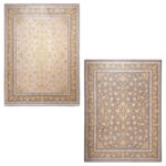 فرش طلاکوب طرح توسکا 1200 شانه گل برجسته کد 30273 - Image 2