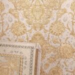 فرش طلاکوب طرح توسکا 1200 شانه گل برجسته کد 30273 - Image 7