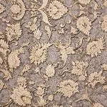 فرش طلاکوب افشان طرح رازقی 1200 شانه گل برجسته کد 60277 رنگ نقره ای - فرشخونه
