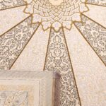 فرش طلاکوب طرح شاینا 1200 شانه گل برجسته کد 60283 - Image 6