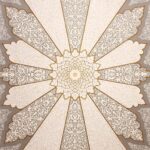 فرش طلاکوب طرح شاینا 1200 شانه گل برجسته کد 60283 - Image 8