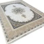 فرش طرح روناک 1200 شانه غیر برجسته کد 1750 رنگ کرم - فرشخونه