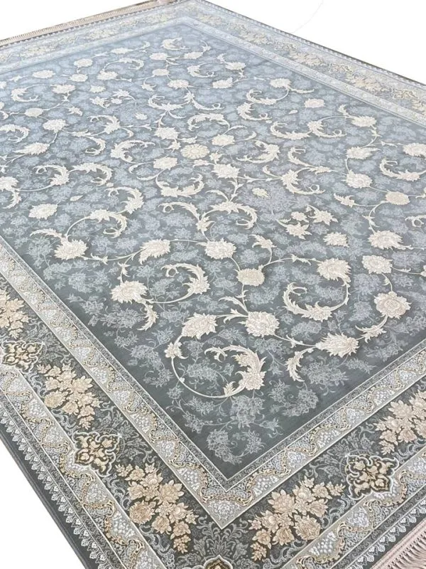فرش طرح ملک نقره ای 1200 شانه