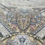 فرش طرح طاووس 1500 شانه گل برجسته تراکم 4500 کد 16F3201519 - Image 2