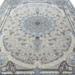 فرش طرح طاووس 1500 شانه گل برجسته تراکم 4500 کد 16F3201519 - Image 4