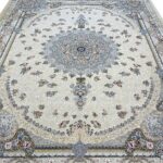 فرش طرح طاووس 1500 شانه گل برجسته تراکم 4500 کد 16F3201519 - Image 8