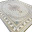 فرش نایین طرح هیراد رنگ نقره ای 1500 شانه گل برجسته کد 16F3201522 - فرشخونه