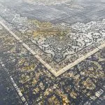فرش وینتیج طرح یلدا 700 شانه تراکم 2550 رنگ دلفینی کد 2730 - فرشخونه