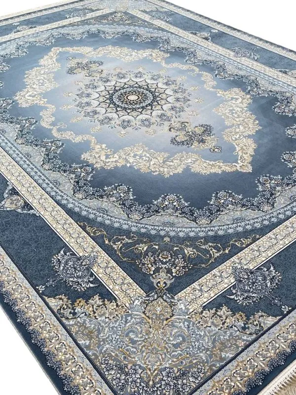 فرش طرح کارن 700 شانه تراکم 2550 رنگ دلفینی کد 2731 - فرشخونه