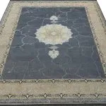 فرش طرح کویر 700 شانه 2550 زمینه دودی کد 27F720921 - فرشخونه