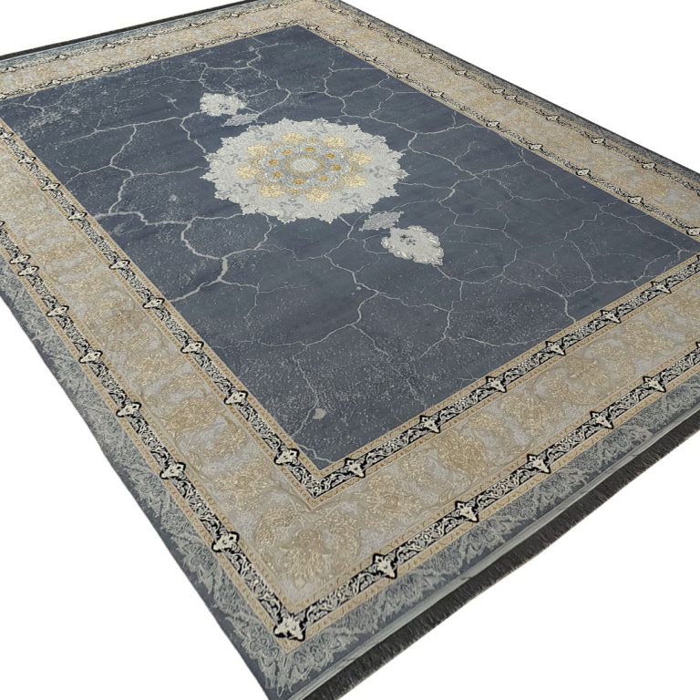 فرش طرح کویر 700 شانه 2550 زمینه دودی کد 27F720921 - فرشخونه