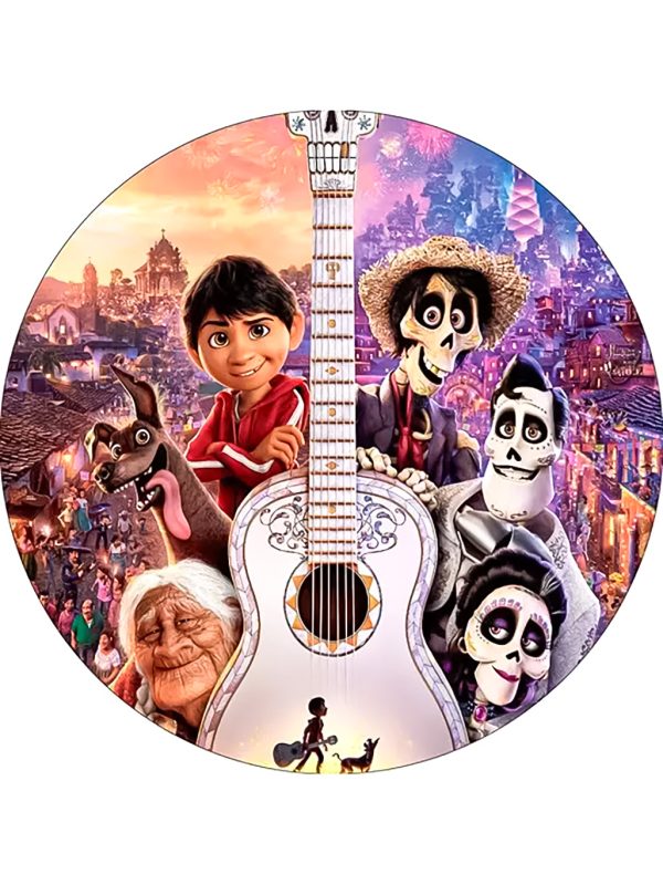 فرش کودک گرد پسرانه طرح کوکو COCO کد 100203 - فرشخونه