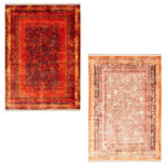 فرش وینتیج آشپزخانه طرح نیکاد حاشیه راه راه کد 900439 - Image 2