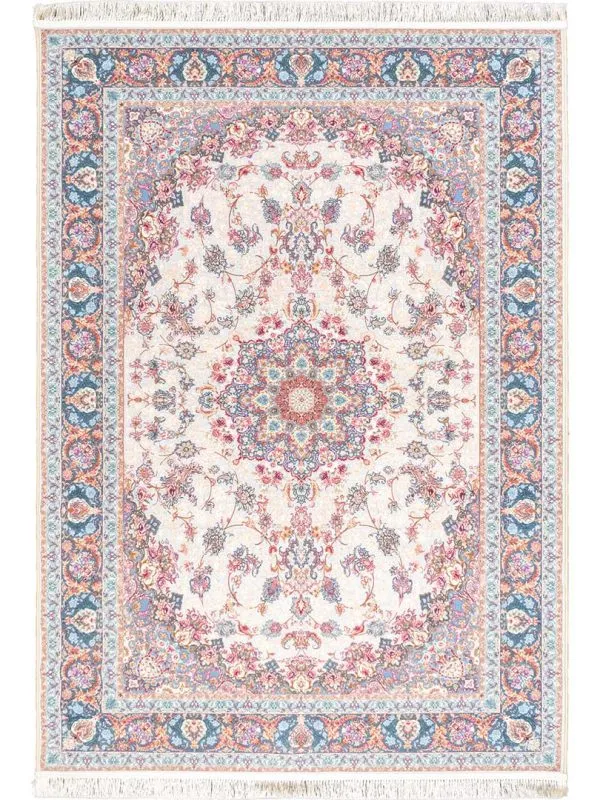 فرش طرح آیمان نقره ای 1200 شانه غیر برجسته کد 100905