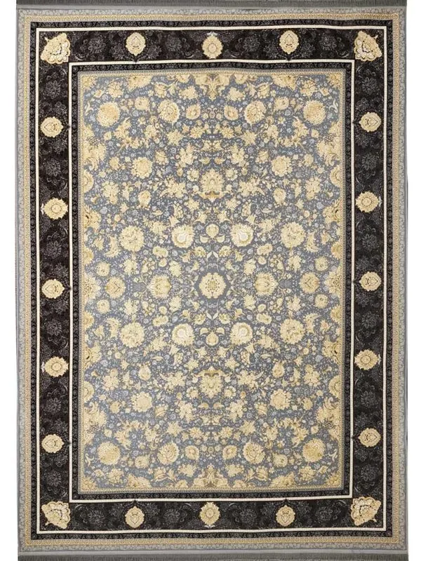 فرش طرح ماتیدا طوسی 1200 شانه گل برجسته کد 78F201130 - فرشخونه