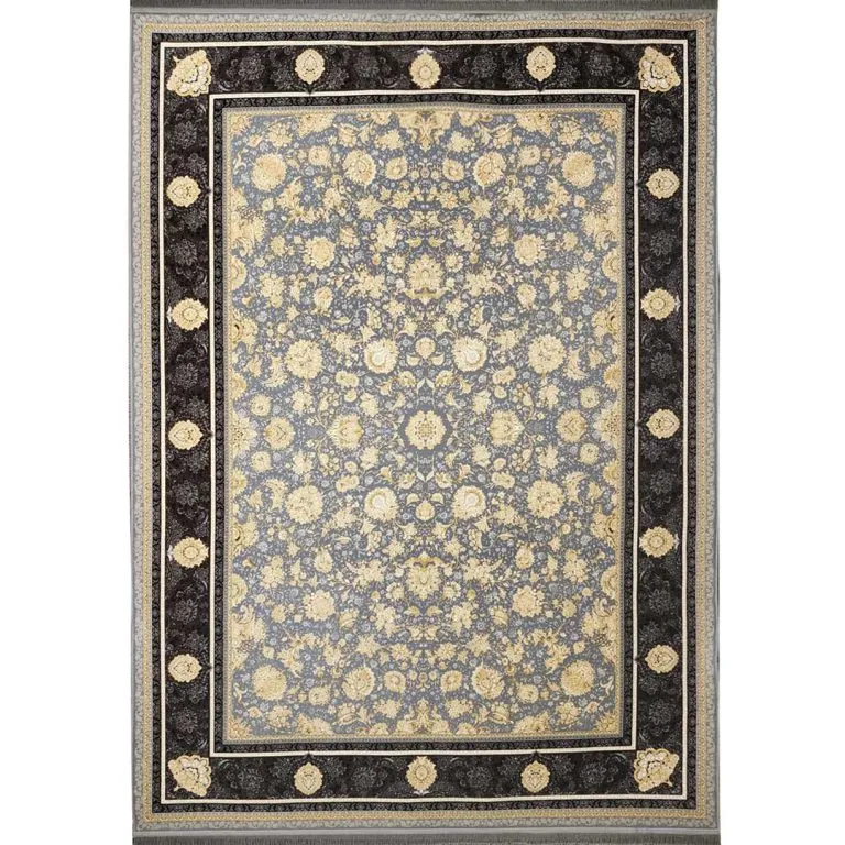فرش طرح ماتیدا طوسی 1200 شانه گل برجسته کد 78F201130 - فرشخونه