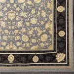 فرش طرح ماتیدا طوسی 1200 شانه گل برجسته کد 78F201130 - فرشخونه