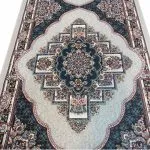 فرش کناره طرح ناردون رنگ نقره ای 500 شانه کد 106408 - فرشخونه