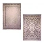فرش افشان طرح اسپاد رنگ دودی و فیلی گل برجسته 1200 شانه 3600 کد 98F2101060 - فرشخونه