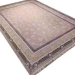 فرش افشان طرح اسپاد رنگ فیلی گل برجسته 1200 شانه 3600 کد 98F2101060 - فرشخونه