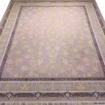 فرش افشان طرح اسپاد رنگ فیلی گل برجسته 1200 شانه 3600 کد 98F2101060 - فرشخونه