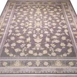 فرش افشان طرح اسپاد رنگ دودی گل برجسته 1200 شانه 3600 کد 98F2101060 - فرشخونه