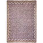 فرش افشان حاشیه طلاکوب 1200 شانه دودی گل برجسته کد 1063