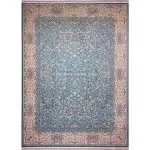 فرش افشان گل ریز طرح اقاقیا رنگ آبی روشن برجسته 1200 شانه کد 98F2101066 - فرشخونه