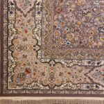 فرش افشان گل ریز طرح اقاقیا رنگ دودی برجسته 1200 شانه کد 98F2101066 - فرشخونه