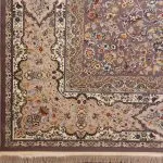فرش افشان گل ریز طرح اقاقیا رنگ دودی برجسته 1200 شانه کد 98F2101066 - فرشخونه