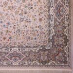 فرش افشان گل ریز طرح اقاقیا رنگ فیلی برجسته 1200 شانه کد 98F2101066 - فرشخونه