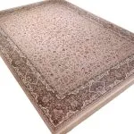 فرش افشان گل ریز طرح اقاقیا رنگ فیلی برجسته 1200 شانه کد 98F2101066 - فرشخونه