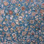 فرش افشان گل ریز طرح اقاقیا رنگ آبی روشن برجسته 1200 شانه کد 98F2101066 - فرشخونه