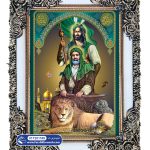 تابلو فرش طرح امام علی و حضرت عباس کد 1189 - فرشخونه