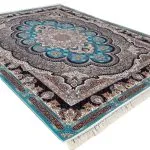 فرش طرح سامی 1200 شانه آبی غیر برجسته کد 1754