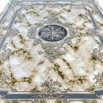 فرش افشان طرح ونوس رنگ کرم غیر برجسته 1200 شانه کد 16F2201766- فرشخونه