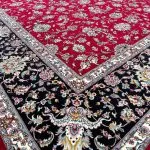 فرش افشان طرح نازنین رنگ لاکی 700 شانه تراکم 2550 کد 16F7102732 - فرشخونه