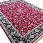 فرش افشان طرح نازنین رنگ لاکی 700 شانه تراکم 2550 کد 16F7102732 - فرشخونه