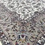 فرش افشان طرح نازنین رنگ کرم 700 شانه تراکم 2550 کد 16F7102732 - فرشخونه